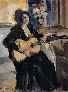 Konstantin Korovin, The lady play Guitar